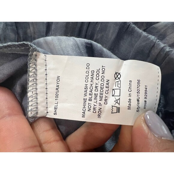 SIMPLE SUZANNE BETRO wide blue tie dye pants size x2 new with tags - Picture 5 of 6